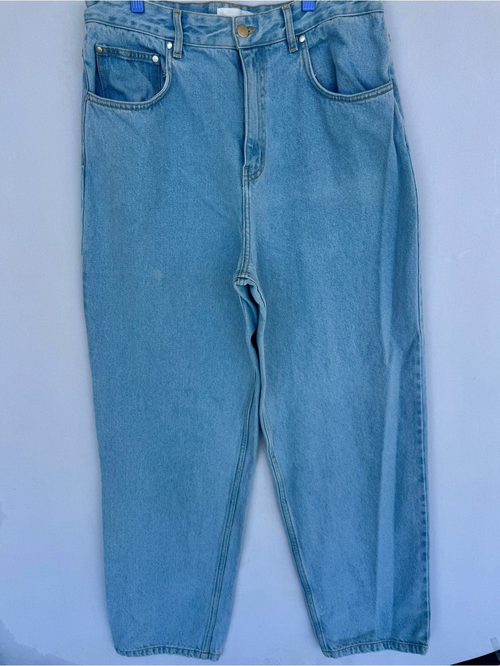 KOTN Light Blue Barrel Jeans